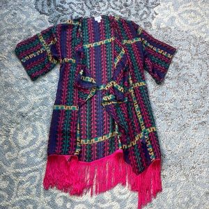 Lularoe Monroe Kimono Geometric Shapes Small